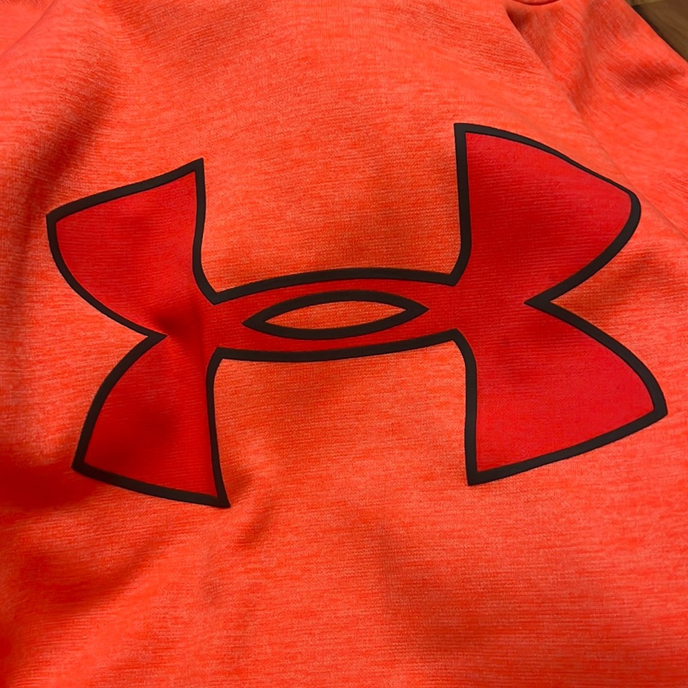 Orange Under Armour hoodie in kids